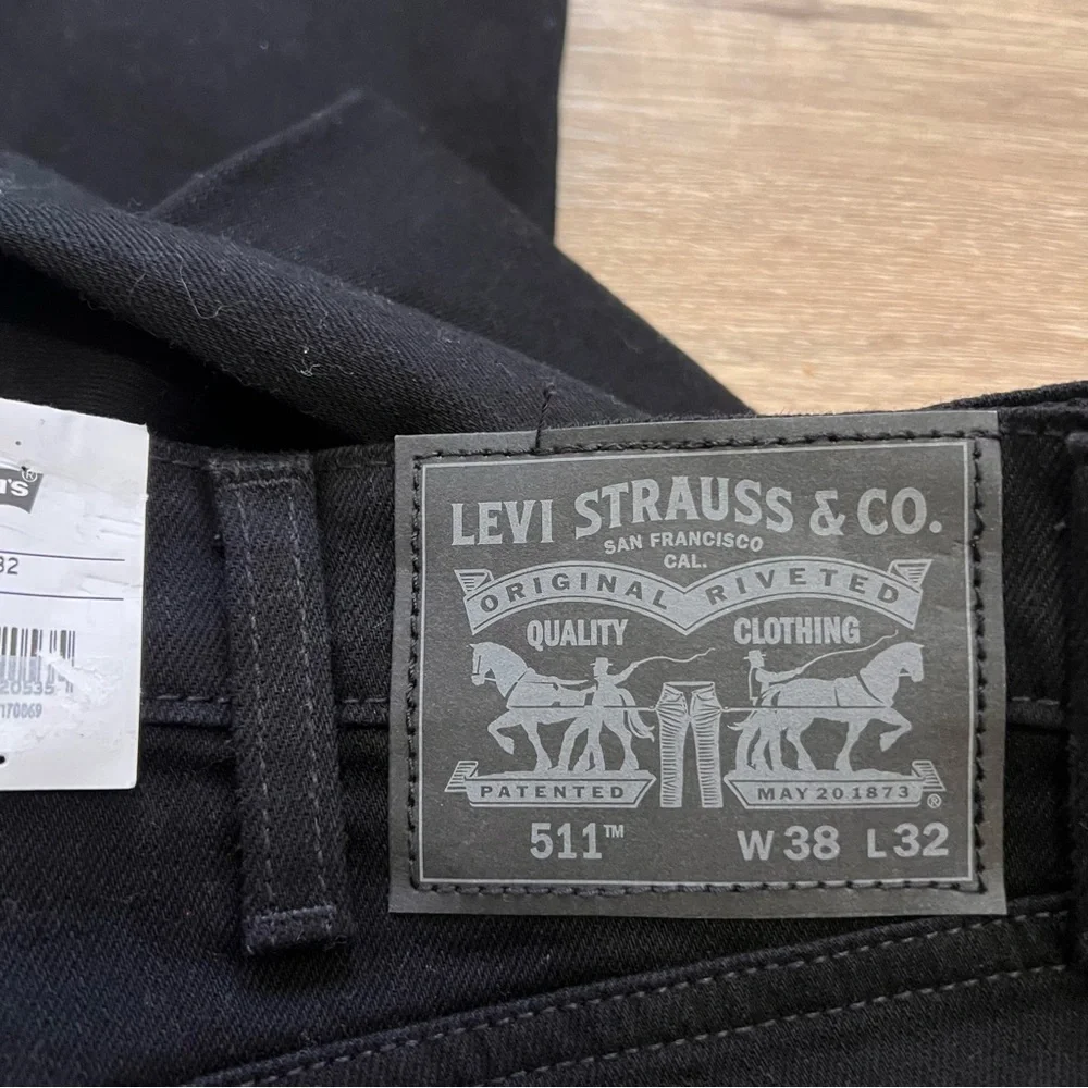LEVI'S 511 Slim Advaned Stretch Mens Black Jeans NWT